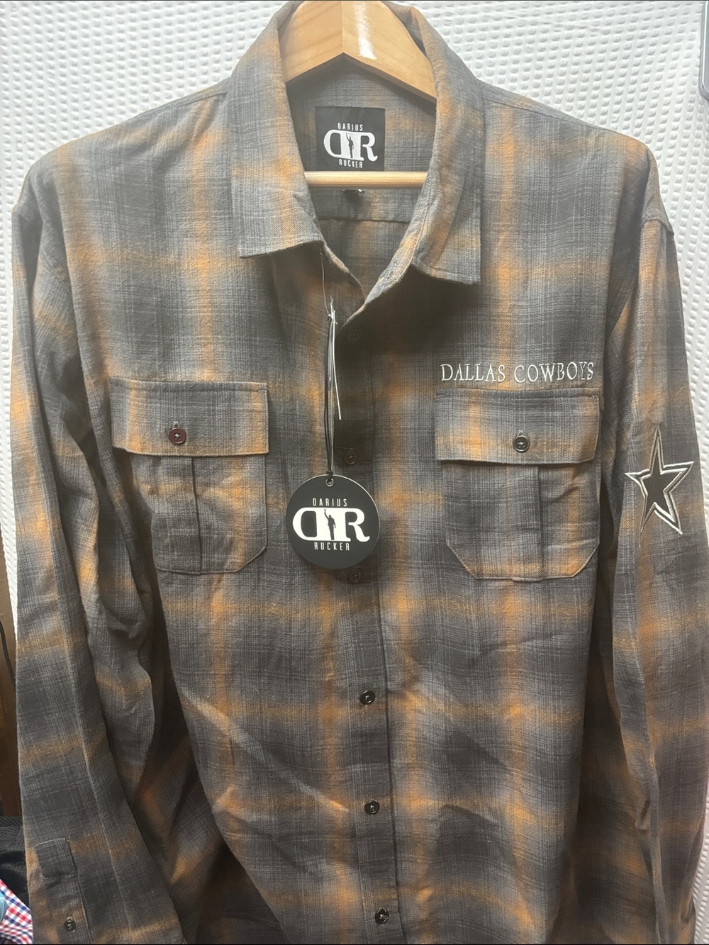 Darius Rucker NFL Dallas Cowboys Plaid Button-Down Shirt